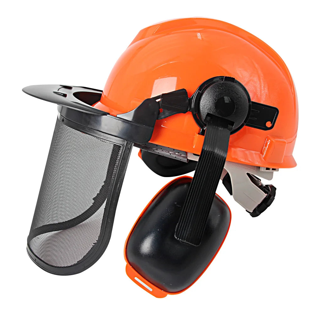 Forestry Safety Helmet Set Multifunction Protective Hard Hat Full Face.