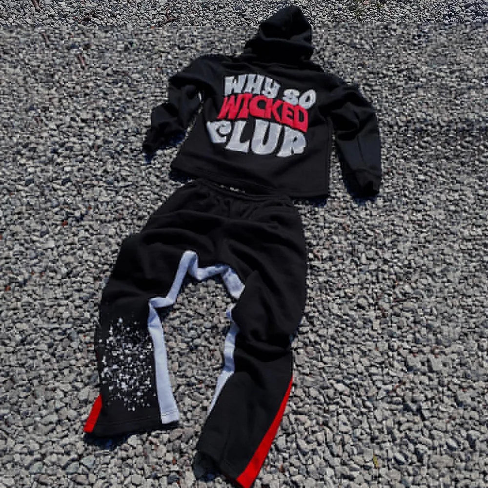 New Two Piece Sets Men Women Hip Hop Sweatpants Casual Pants 3D Printing Pullovers Loose Hoodie Sweatshirt Streetwear