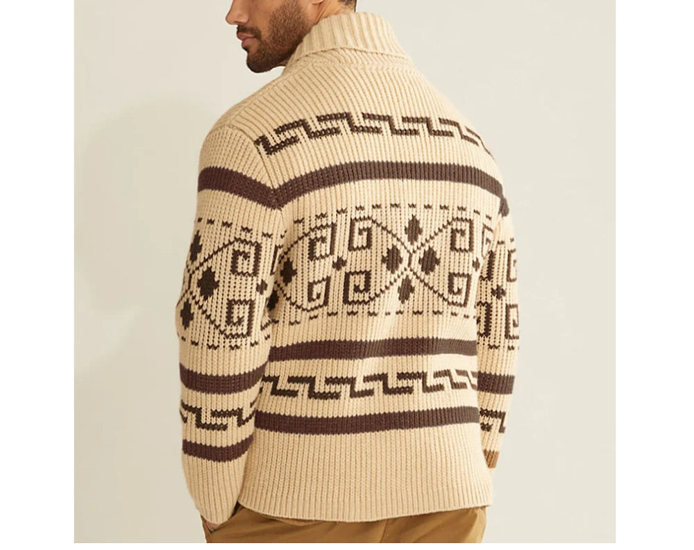 Winter Men's Cardigan Sweaters Fashion Male Knitted Sweater .