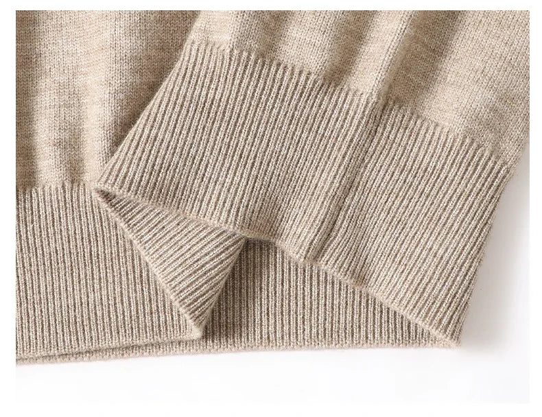7 Colors Business Men's Sweater Knitwear Autumn Winter Casual.
