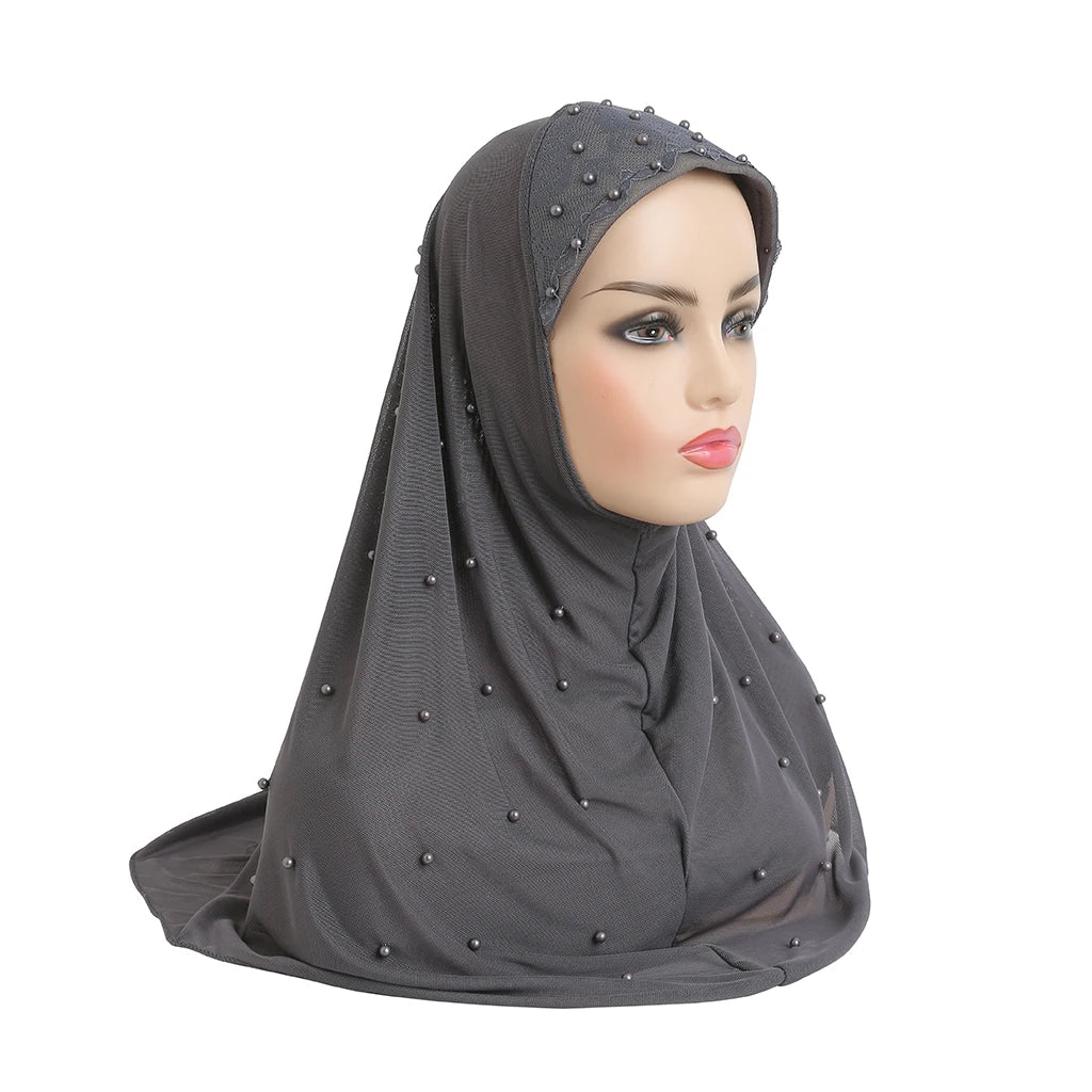 big girls adults soft net two layers muslim scarf islamic hijab.