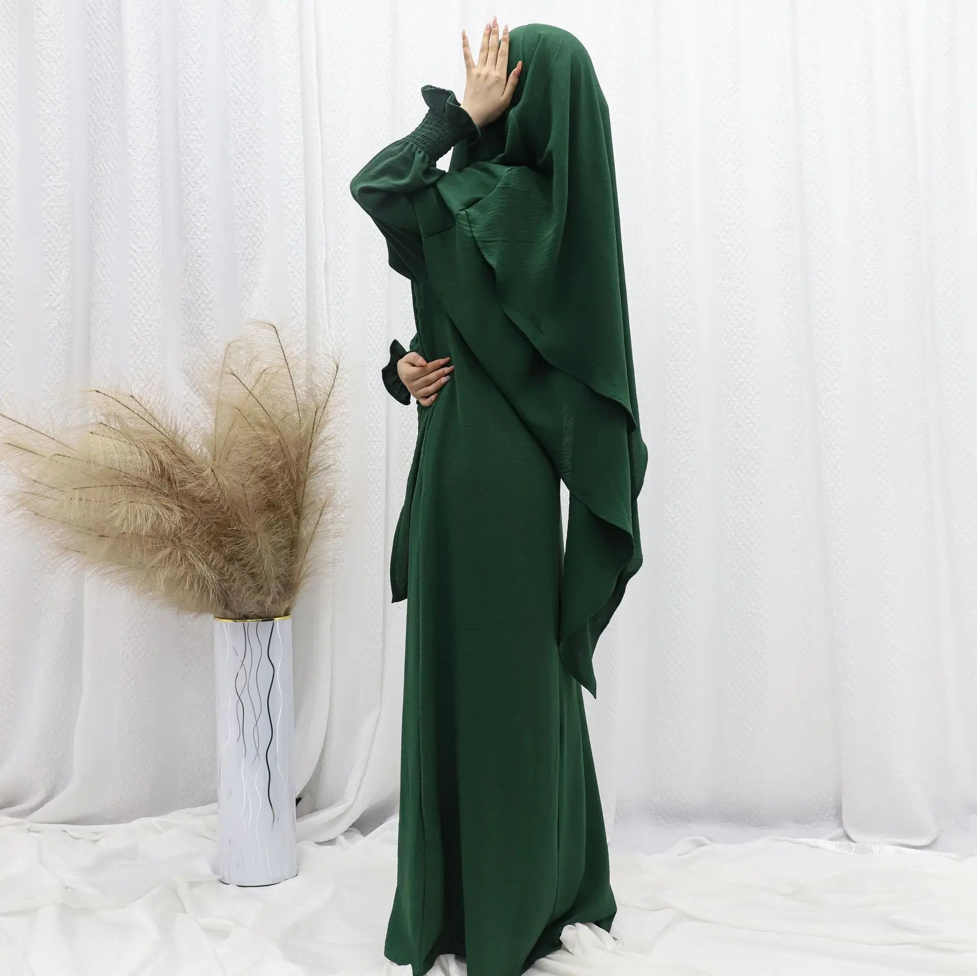 Ramadan Modest Muslim Women Dresses Headscarf Abaya .