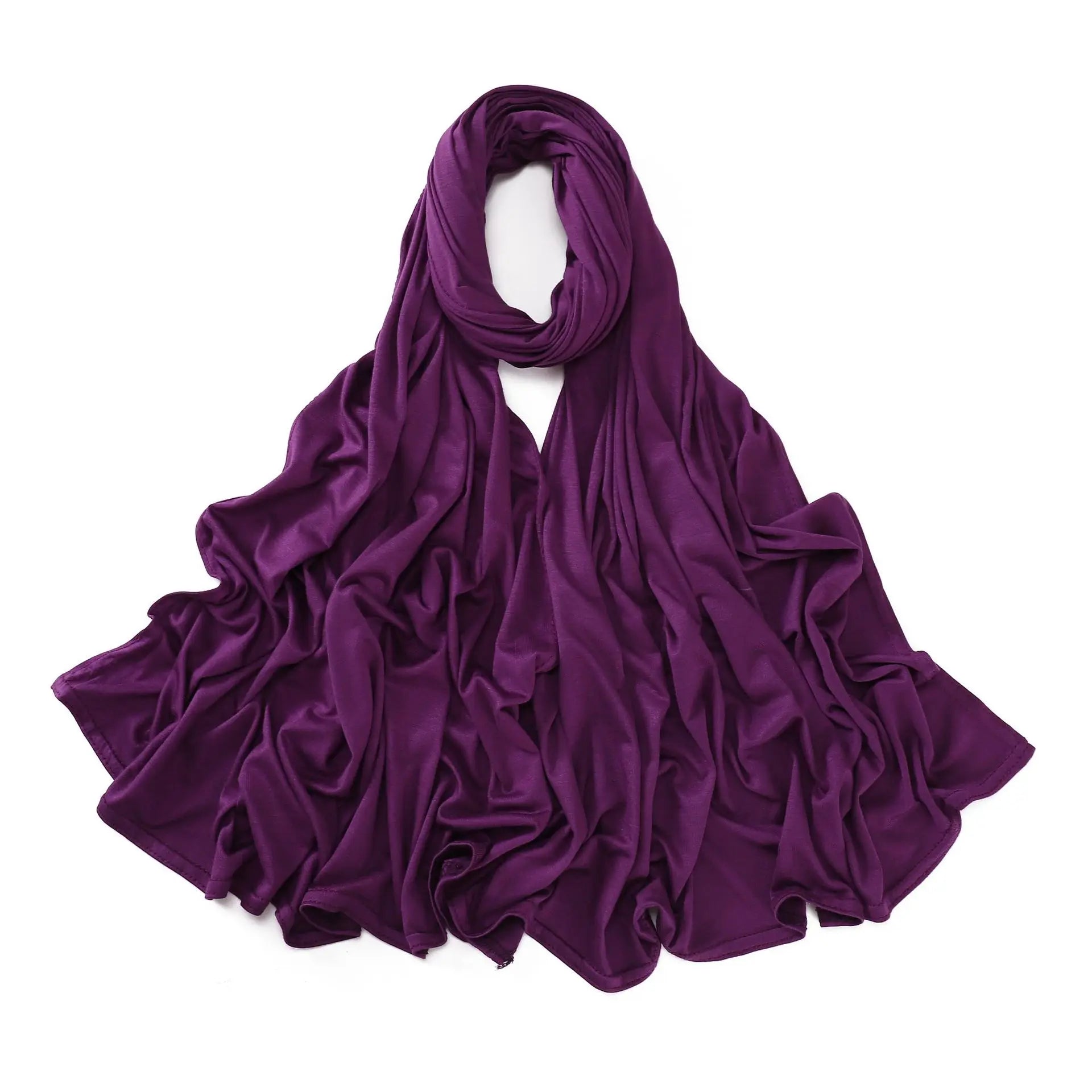 Modal Cotton Jersey Hijabs For Woman Long Muslim Scarf .
