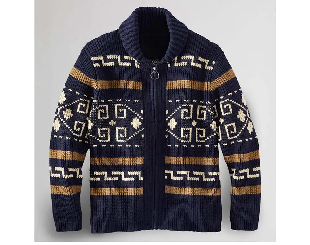 Winter Men's Cardigan Sweaters Fashion Male Knitted Sweater .