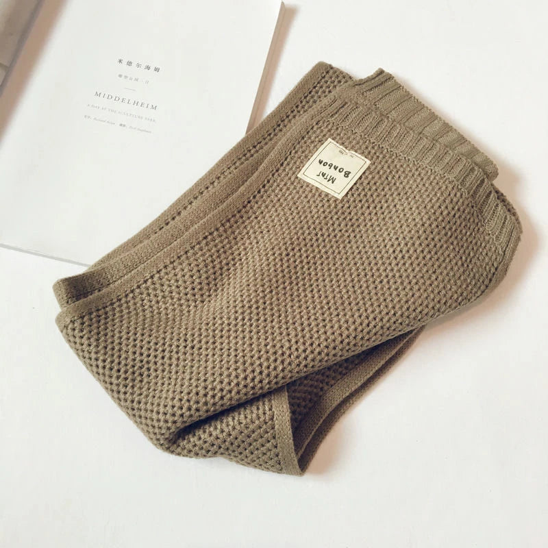 Kids Scarf Autumn Winter Korean Fashion Children's Knitting Baby Bib Wool Knitting Winter Versatile Female Warm Girl Boy