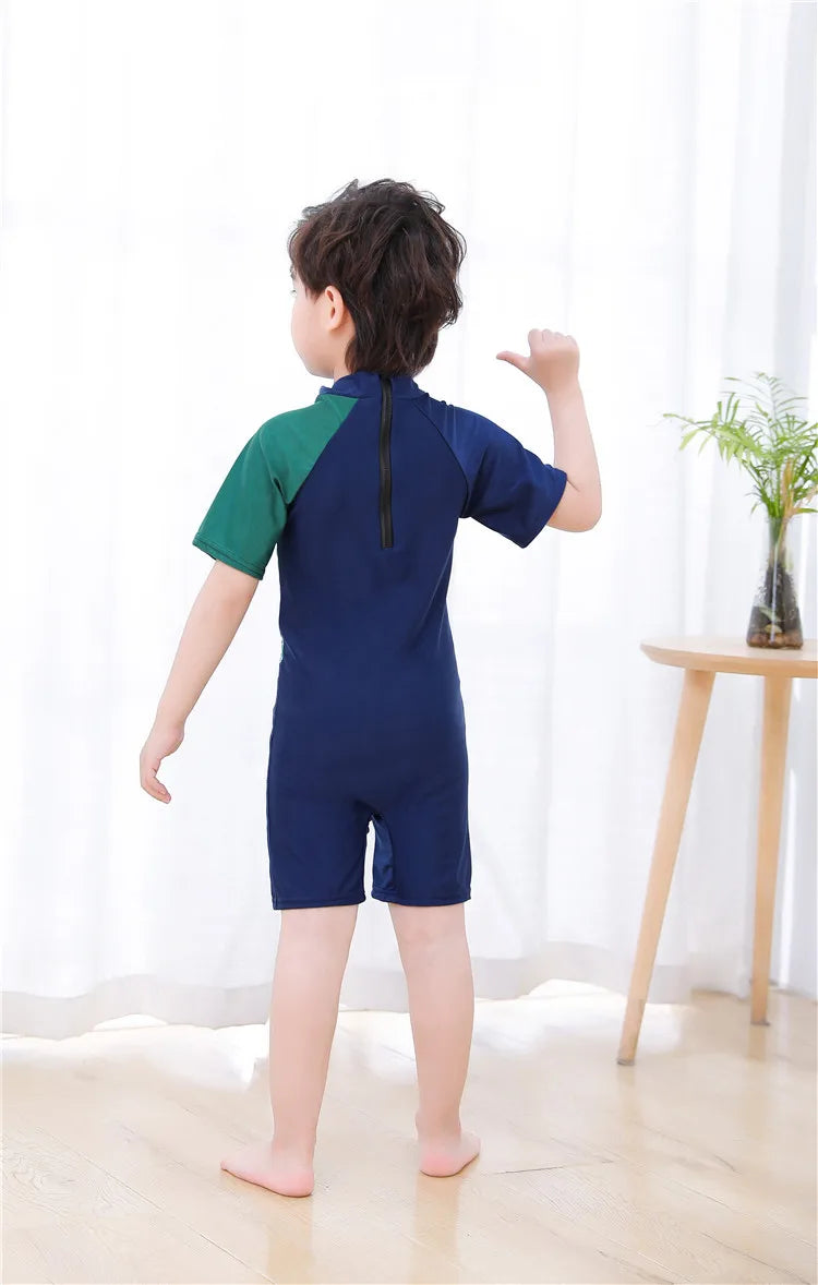 Kids Toddler Boys Swimsuit Long Sleeve  3 4 5 6 7 8 10 Years.