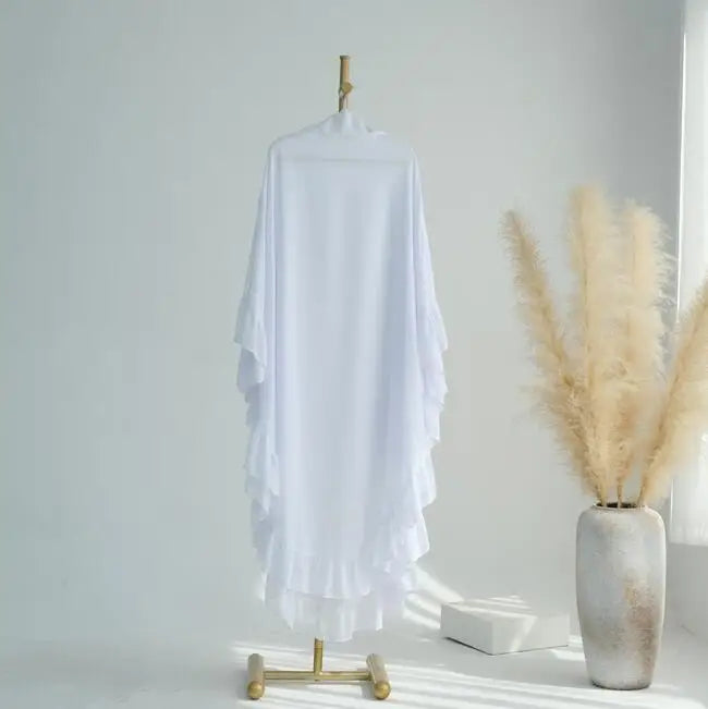 Islamic Long Khimar Ramadan Muslim Chiffon Hijab Women.