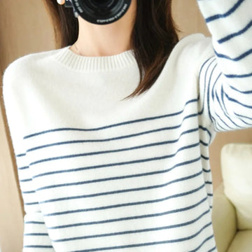 100% Cotton Knitted Sweater Women's Sweater .