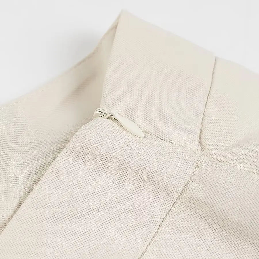 HH Autumn Women Fashion One Button Long Sleeves Pocket Decoration.