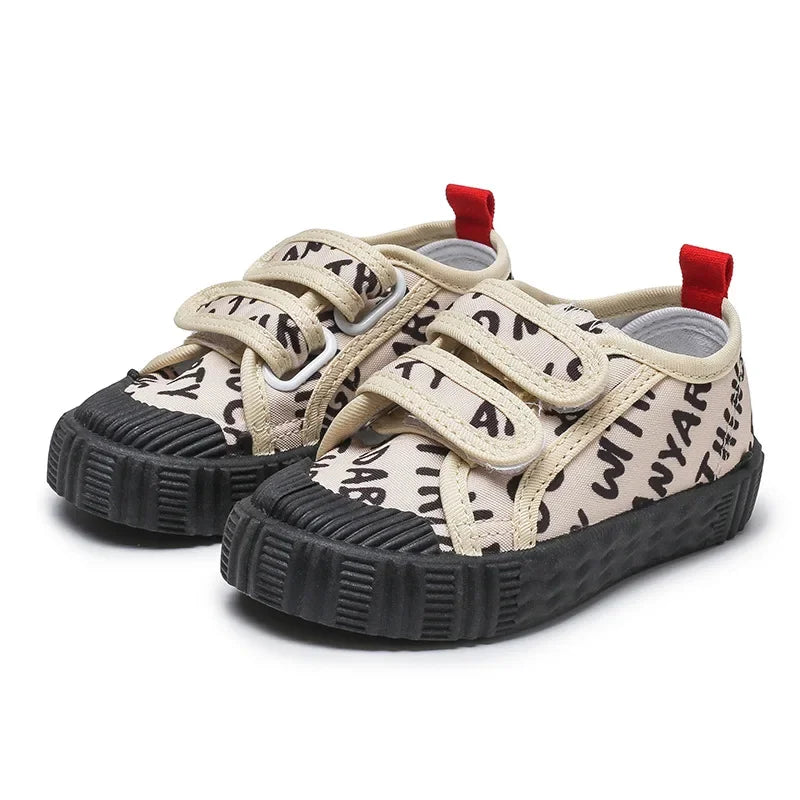 Kids Shoes for Girls Boys Non-slip Soft Sole Canvas Shoes.