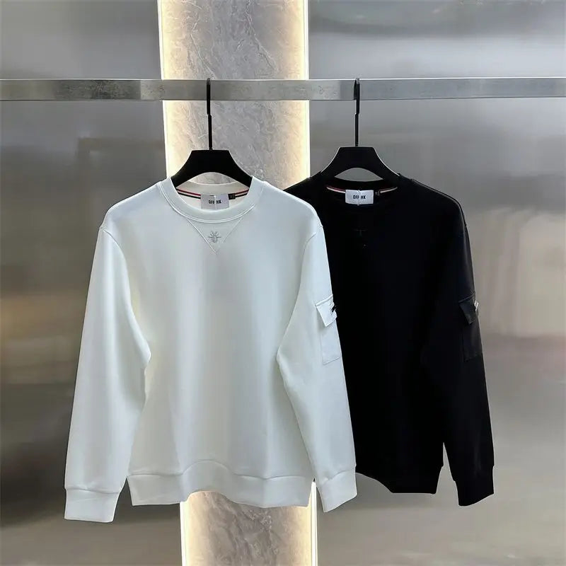 Light Luxury Trendy Brand Bee Embroidered Sweater Men's .