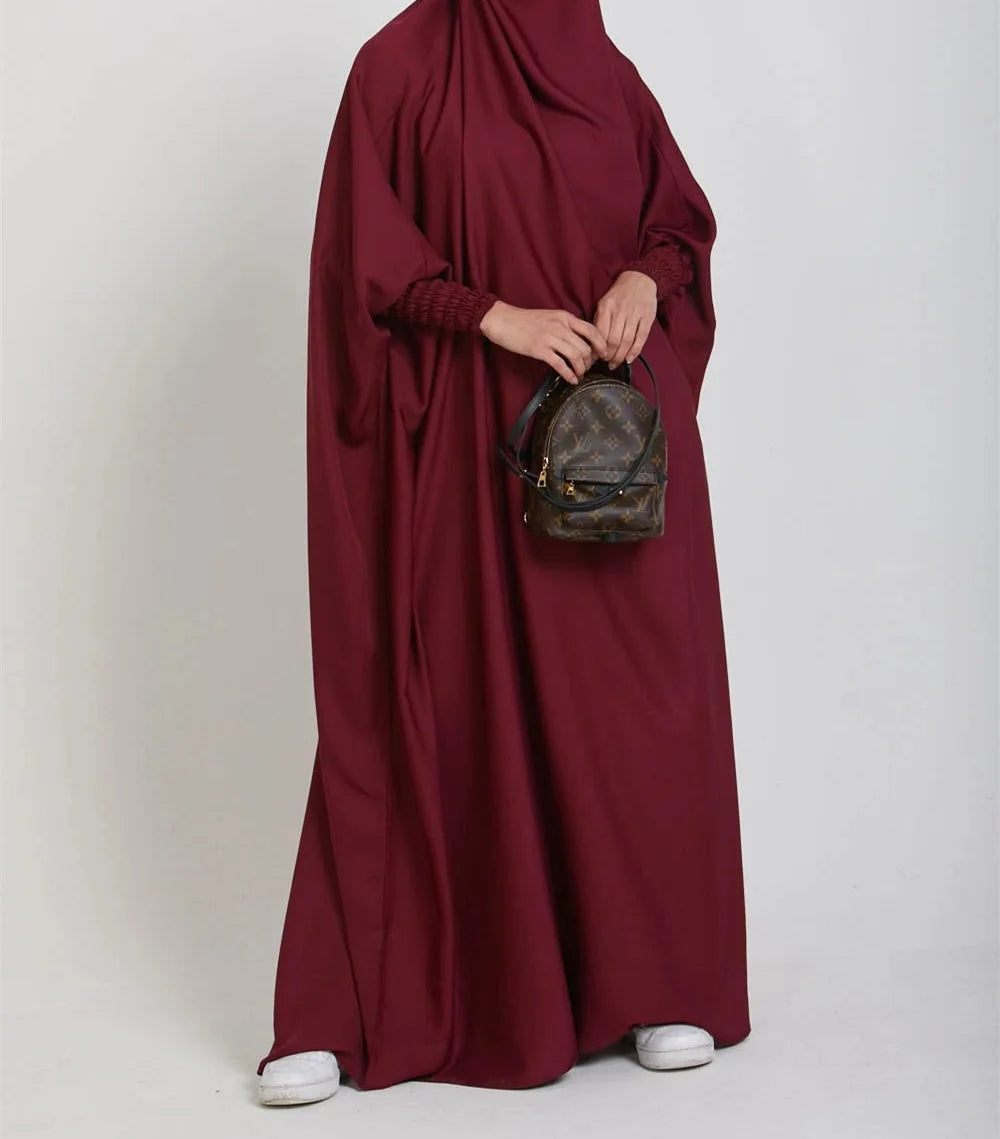 One Piece Jilbab Dress for Women Muslim Hooded Dress .