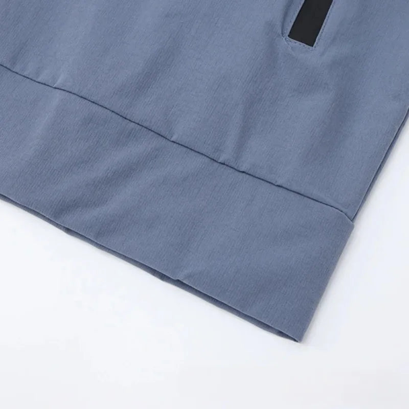 Autumn/Winter Men's Outdoor Running Fitness Morning Jogging Sports Quick-Dry Windproof Cycling Training Jacket and Tracksuit