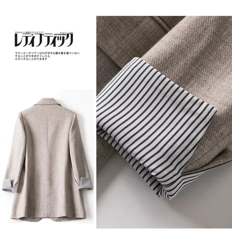 New Blazers Women Trendy Patchwork Korean Chic .