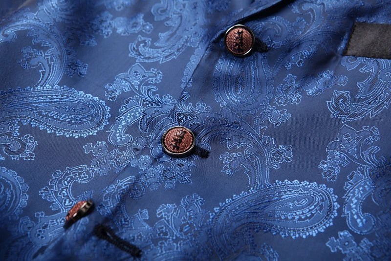 New High-end Suit Collar Jacquard White Vest for Men,