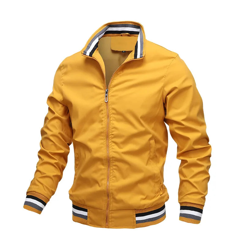 Fashion Men's Windbreak Bomber Jacket Spring Summer Man.