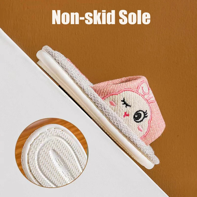 Kids Shoes Slippers Breathable Cotton Linen Boys Girls .