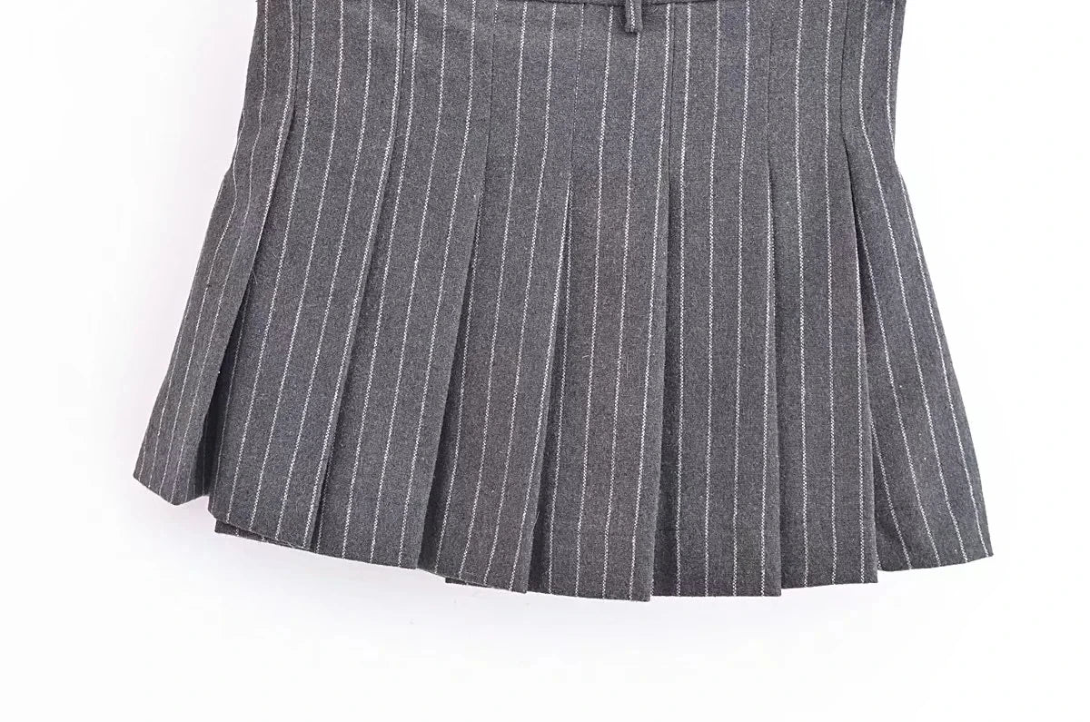 XNWMNZ  Women's Fashion Pinstripe Blended Blazer.