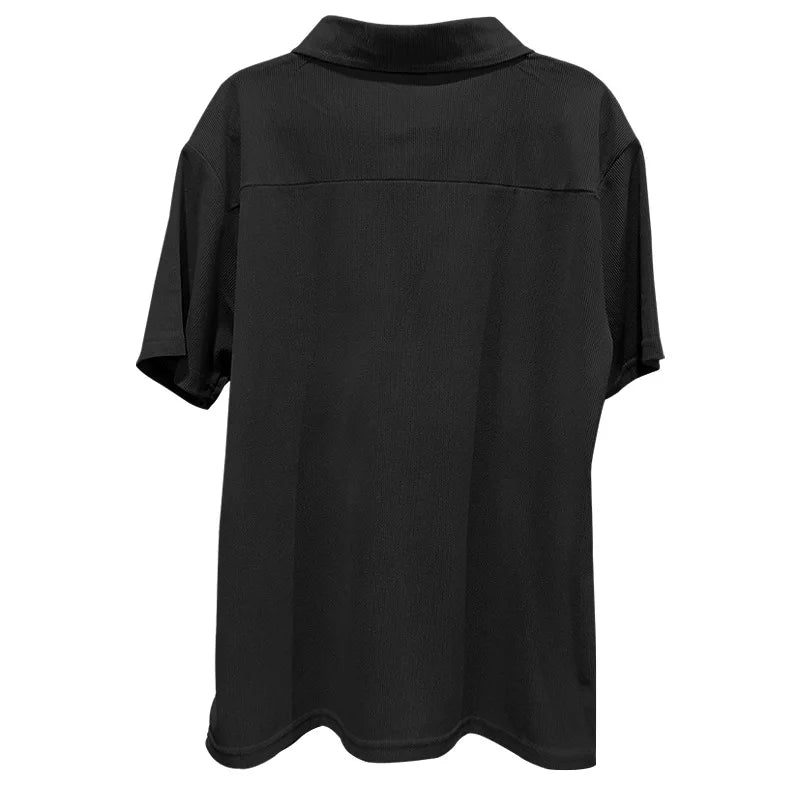 Casual Mens Corduroy Suits Short Sleeve Zipper Polo Shirts And Pants Mens Two Piece Sets Streetwear 2024 Summer Fashion Outfits