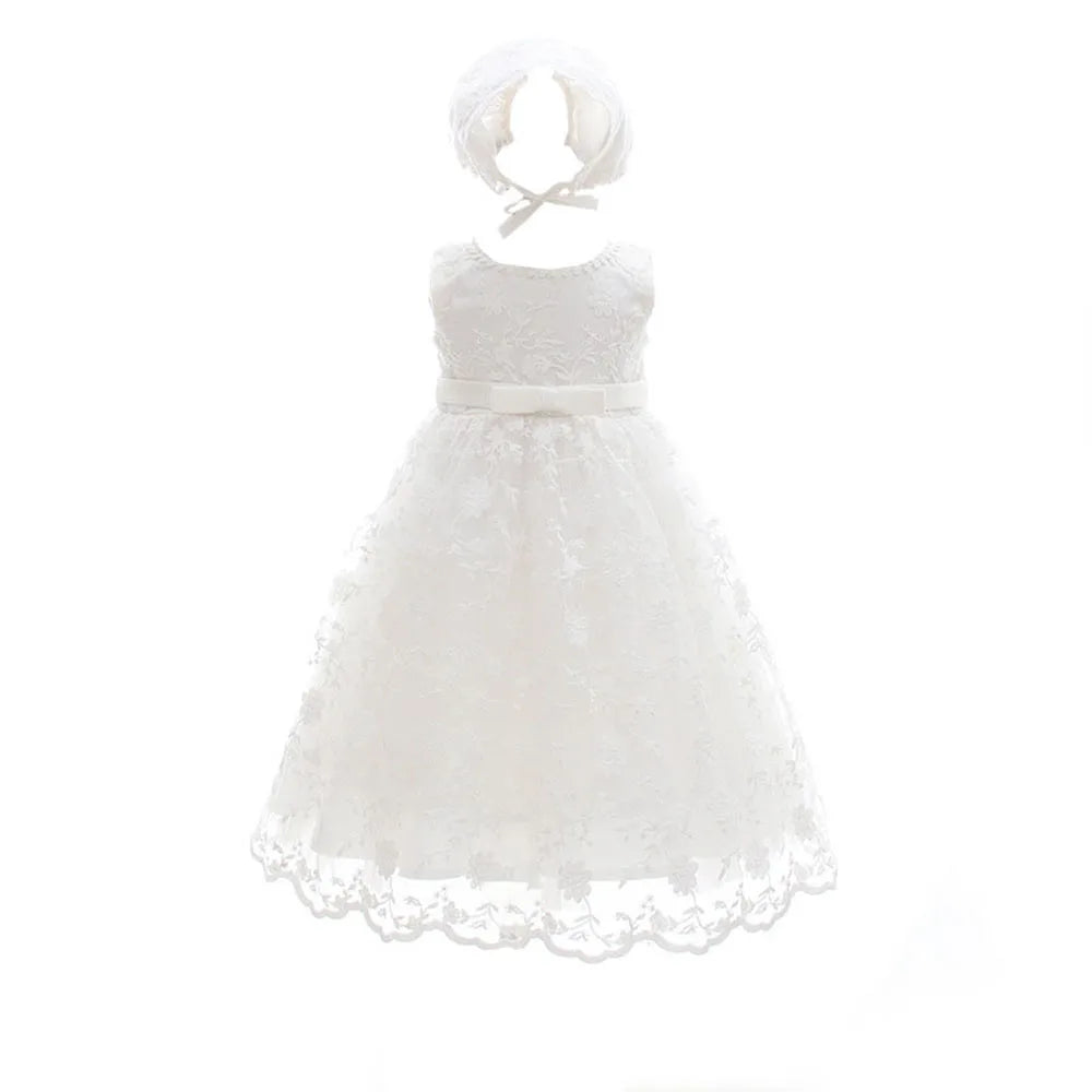 baby girl dresses embroidery pearl 1 year birthday dress wedding party christening baby girl clothes for 3-24 month