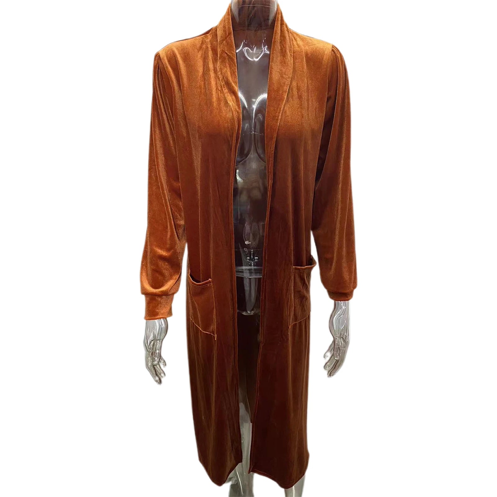 Stylish Women Coat Warm Fashion Golden Velvet Small Suit Jacket .