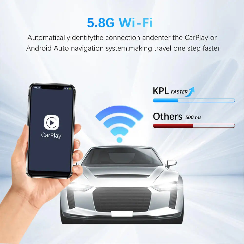 2in1 Wired to Wireless CarPlay Android Auto Adapter.
