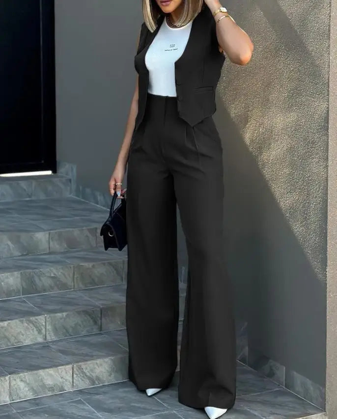Women OL Blazer Pant Sets 2 Pieces Casual Slim .