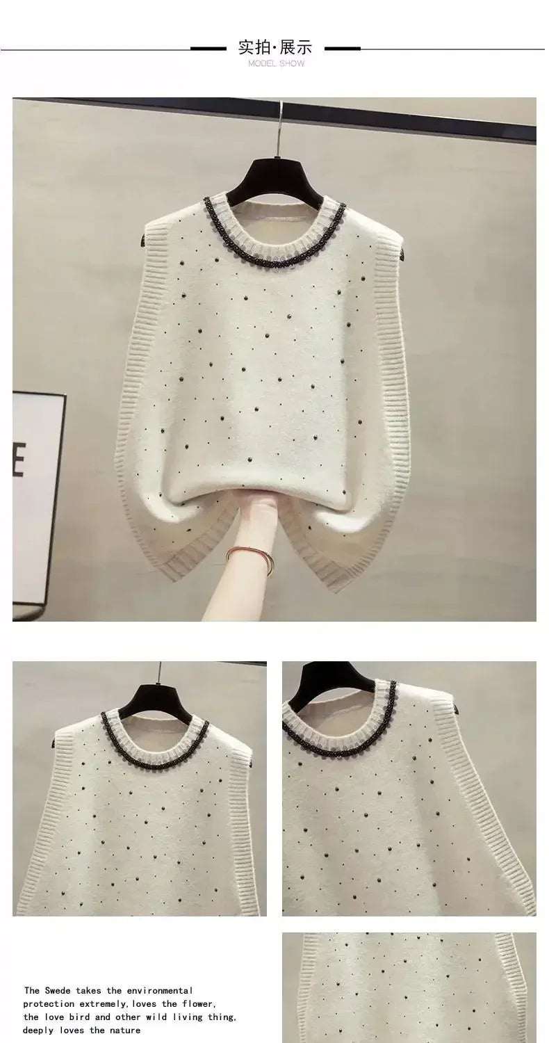 Korean Fashion Autumn New Sweaters Vest Women .