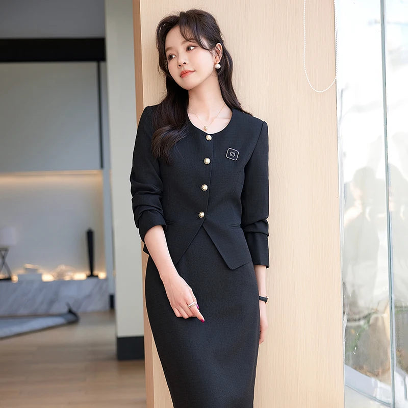 NAVIU Fashion French Vintage Tweed Two Piece Sets Women.