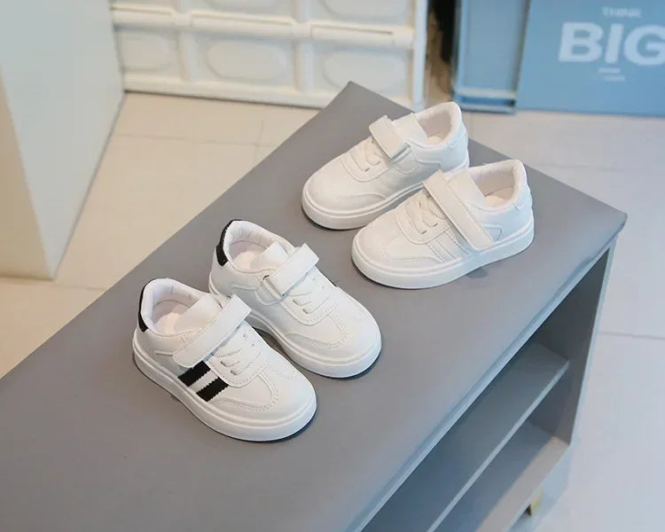 Kids Sports Shoes for School Boys Girls White Shoes.