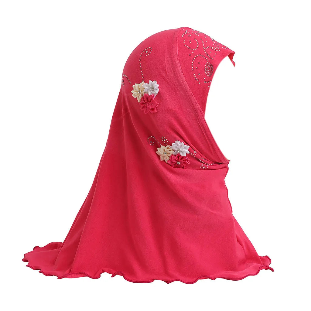 BOHOWAII Kids Girls Muslim Instant Hijab Ready To Wear.