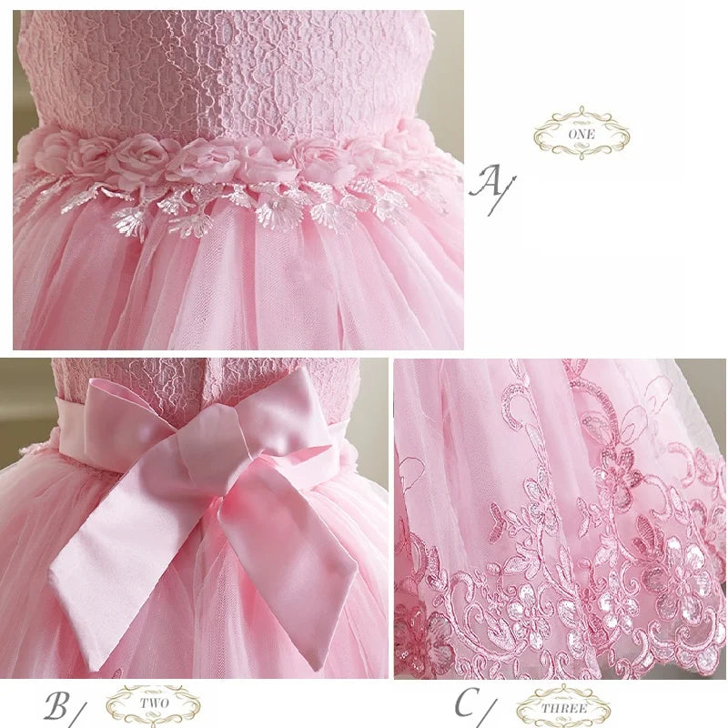 Newborn Elegant Bridesmaid Baby Girl Dresses .