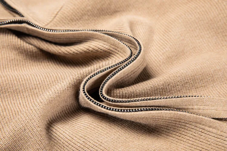 Solid Color Long-sleeved Stretch Cardigan for Men,