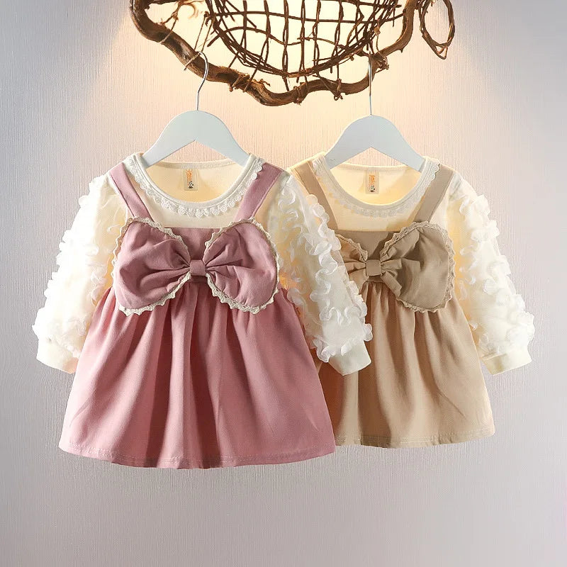 Embroidered Baby Kid Girl Dress Spring Autumn Princess Dress.