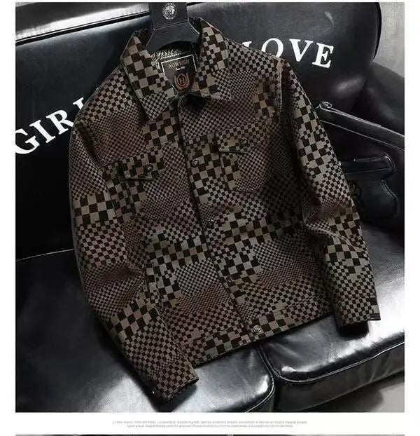 Men's Jacket Autumn Winter Slim Plus Fashion trend .