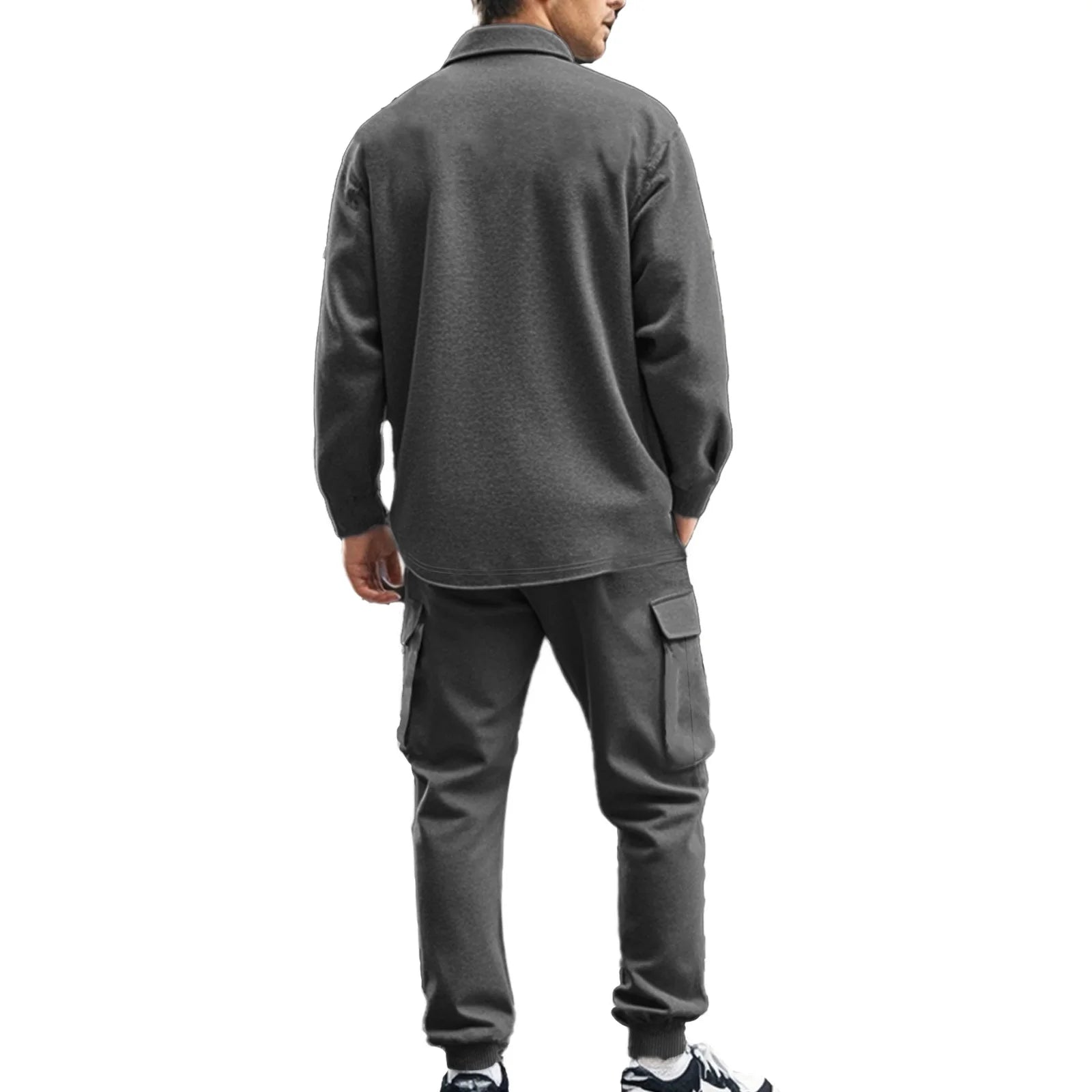 American heavy heavy men's overalls lined with outdoor sports pants.