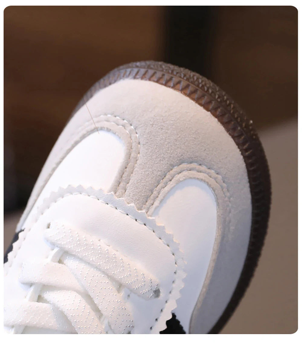 Fashion Sport Shoes For Children PU Leather Ergonomics Kids .