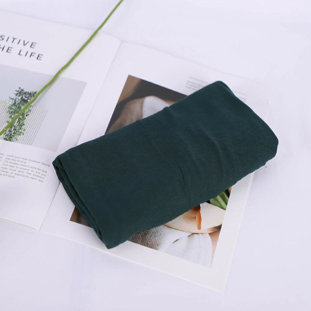 RIMAIRE Solid Modal Hijabs for Women Designer Soft Turban Headscarf.