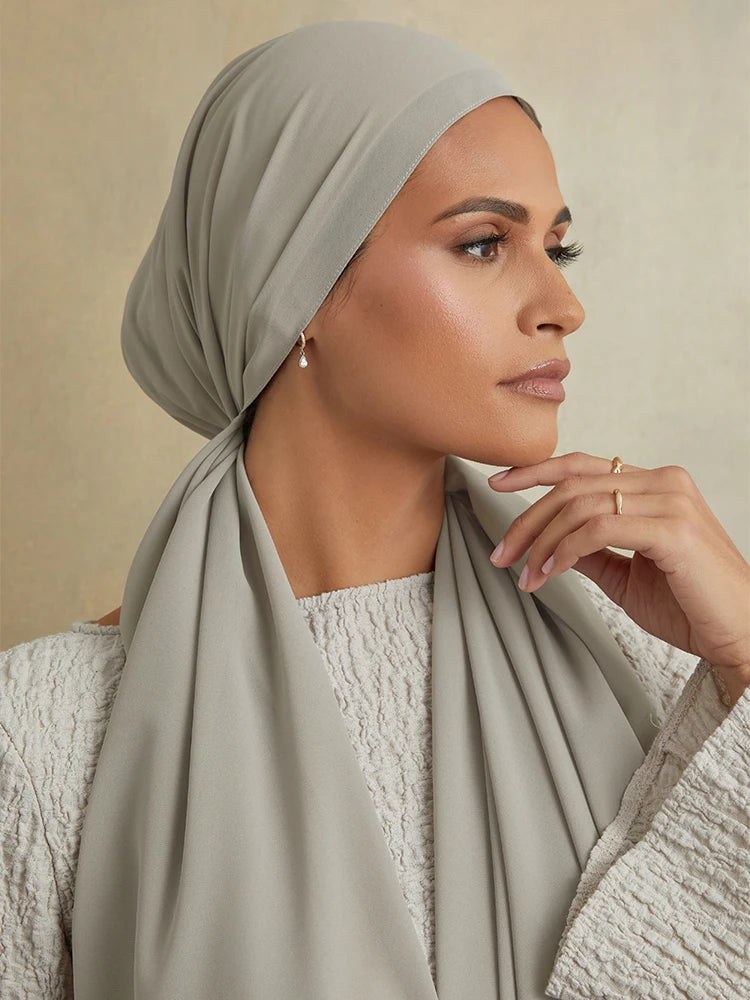 Premium Chiffon hijab soft Malaysia scarf tudung scarves chiffon crepe hijab for women.