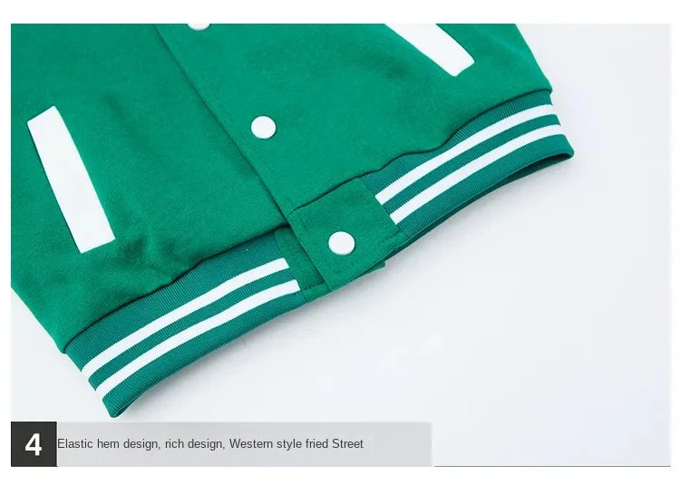 Fashion Spring Autumn Long Sleeve Outwear Teenager Kids.