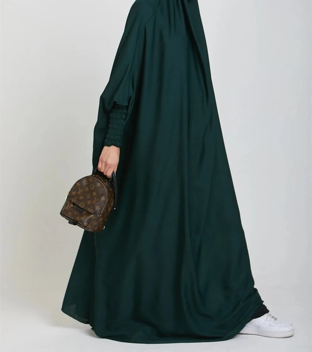One Piece Jilbab Dress for Women Muslim Hooded Dress .