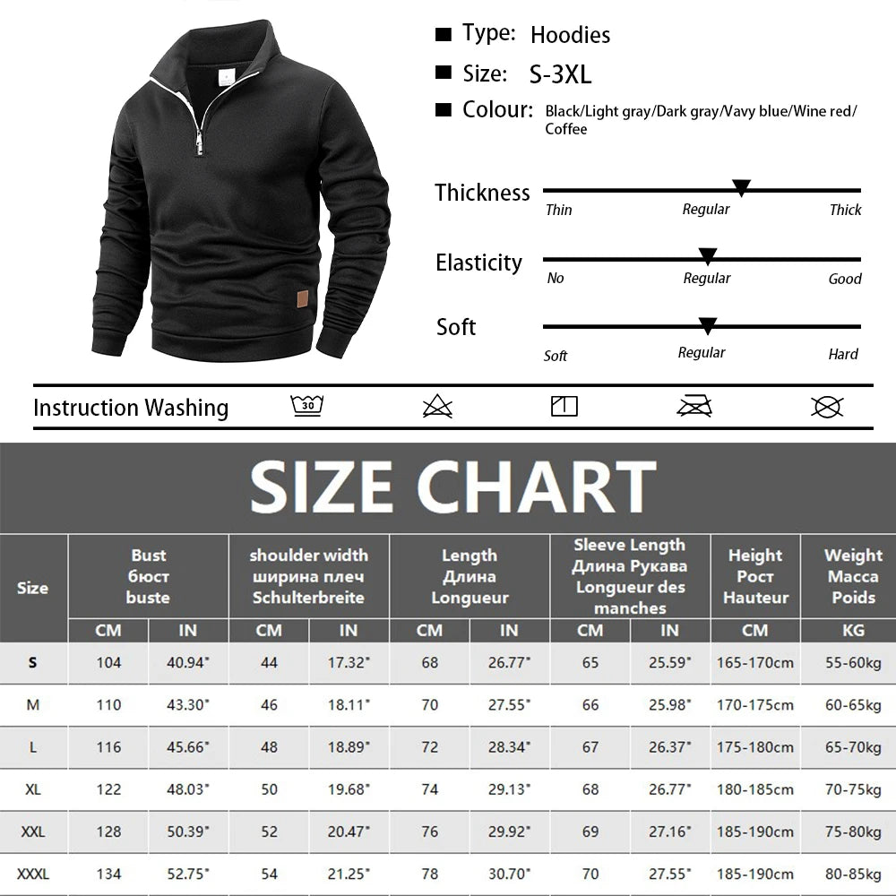 Autum Men's Turtlenecks Sweaters Knitwear Daily Casual Pullovers Solid Color Fleece Warm Sweatshirt Loose Fit Male Streetwear
