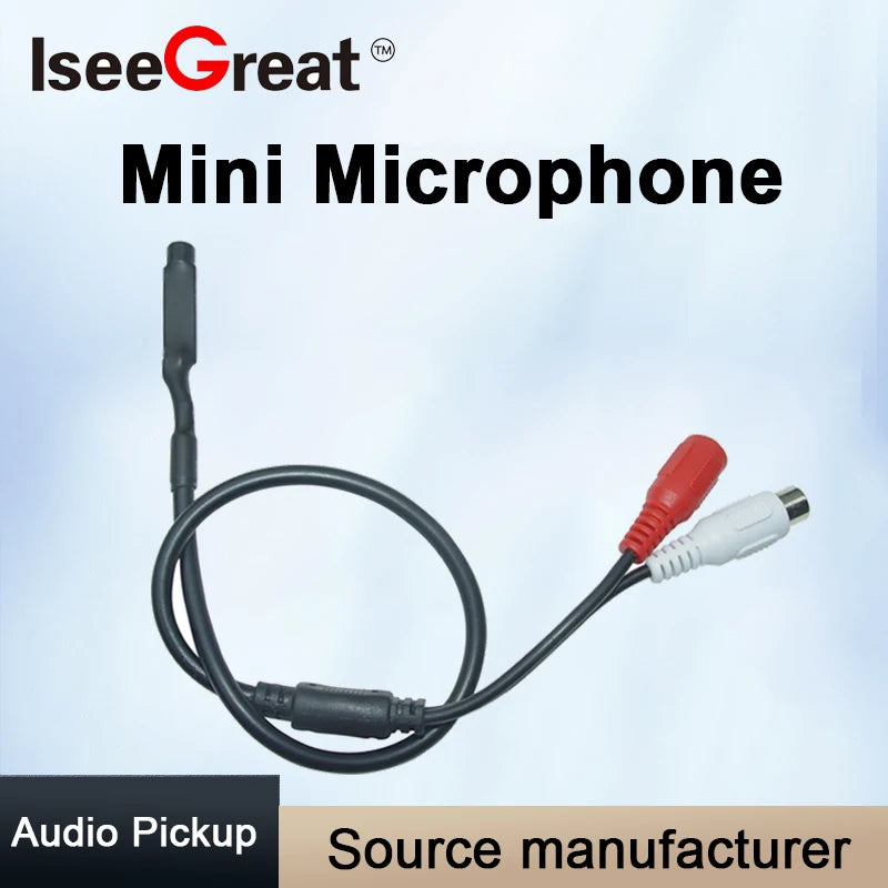 CCTV Microphone Hidden Type Mini microphone with RCA .