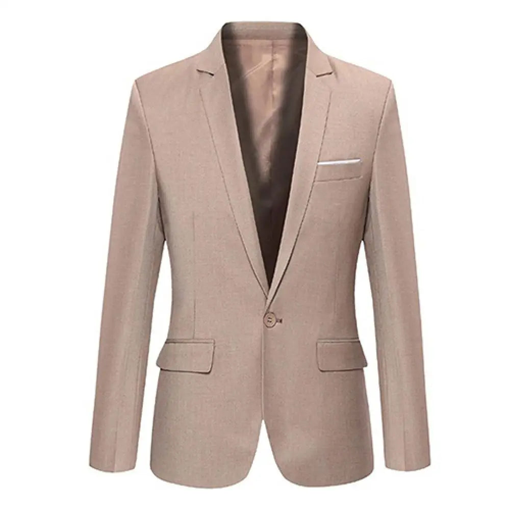 Men Blazers Slim Autumn Suit Business Formal Party .