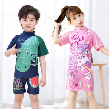 Kids Toddler Boys Swimsuit Long Sleeve  3 4 5 6 7 8 10 Years.