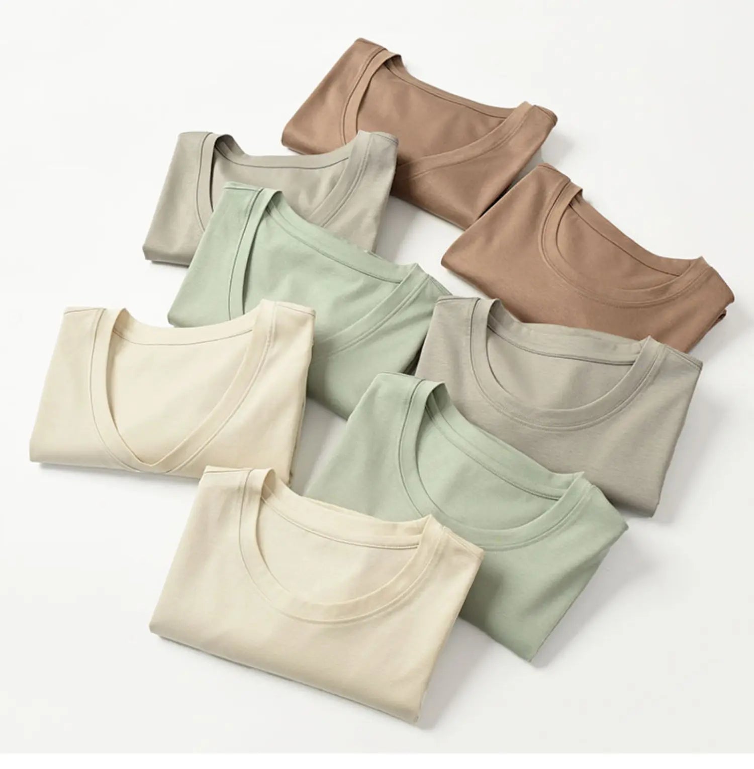 Summer Mercerized Cotton Women Silk T-shirts O Neck Short Sleeve Loose Straight T-shirts Casual Tees For Minimalist 2021