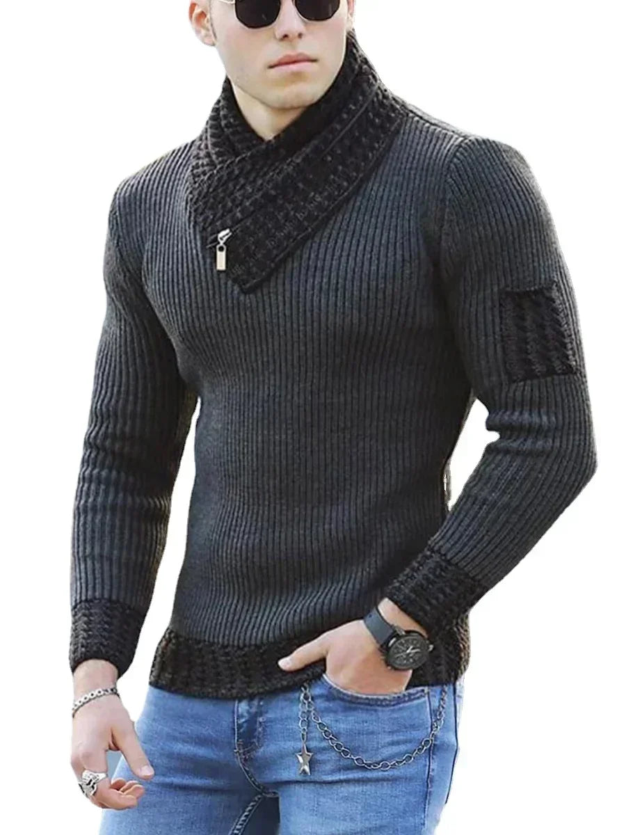 New Autumn Winter Men Casual Vintage Knitted Sweater.