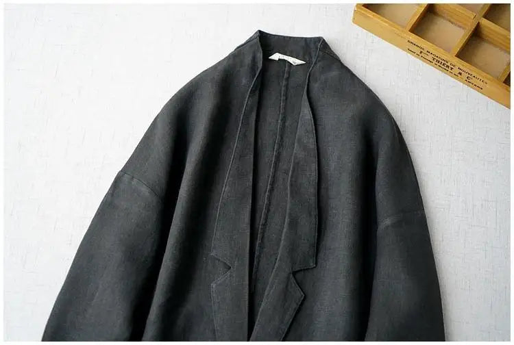 Nomikuma Causal Women Cotton Linen Blazer .