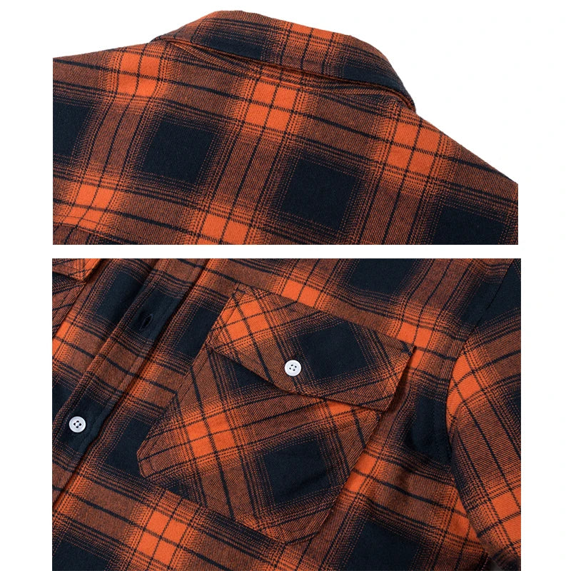 MAGCOMSEN Men's Fleece Plaid Flannel Shirt Jacket.
