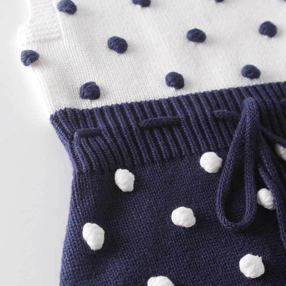 Baby Boys Girls Knit Rompers Baby Clothes New Spring Autumn Knit Rompers Infant Boys Girls Vest Triangle Rompers Baby Clothes
